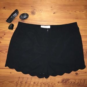 Scalloped Edge Dress Shorts